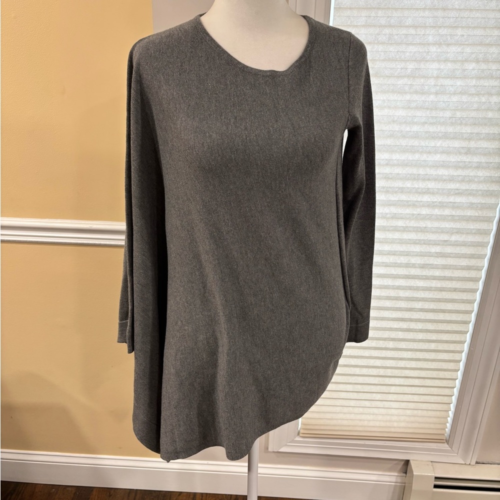 Philosophy Gray Asymmetrical one sleeve poncho Sweater size XS